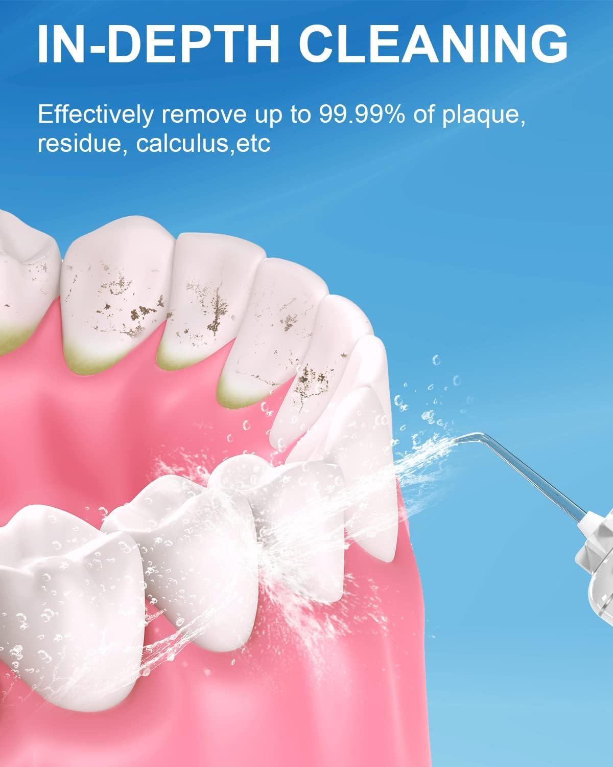 image:imageMySmile 10 PCS Replacement Jet Tips Oral Irrigator Nozzle Set Compatible with Water Flosser by Waterpik and Mocel Includes Classic Tips Periodontal Pocket Tips and Plaque Seeker Tips