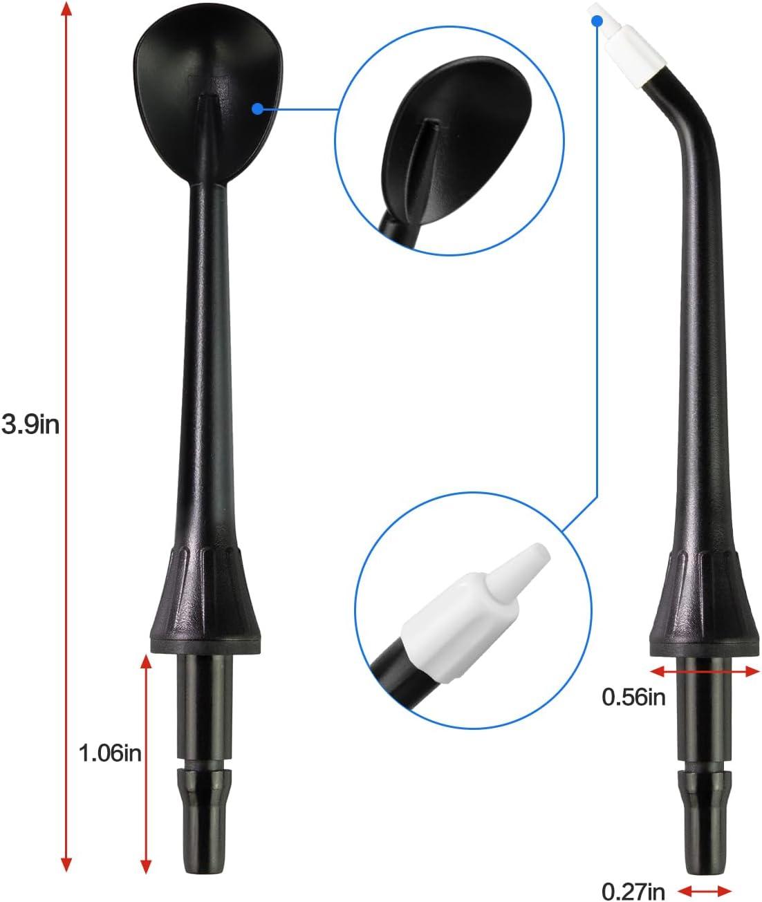 image:imageMySmile 10 Pcs Replacement Jet Tips Water Dental Flosser Oral Irrigator Nozzle Set amp Storage Case Compatible MySmile Cordless Select LP211 and LP221Black