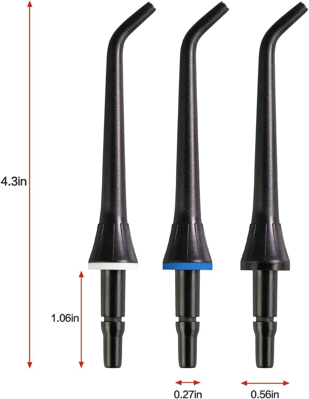 image:imageMySmile 10 Pcs Replacement Jet Tips Water Dental Flosser Oral Irrigator Nozzle Set amp Storage Case Compatible MySmile Cordless Select LP211 and LP221Black