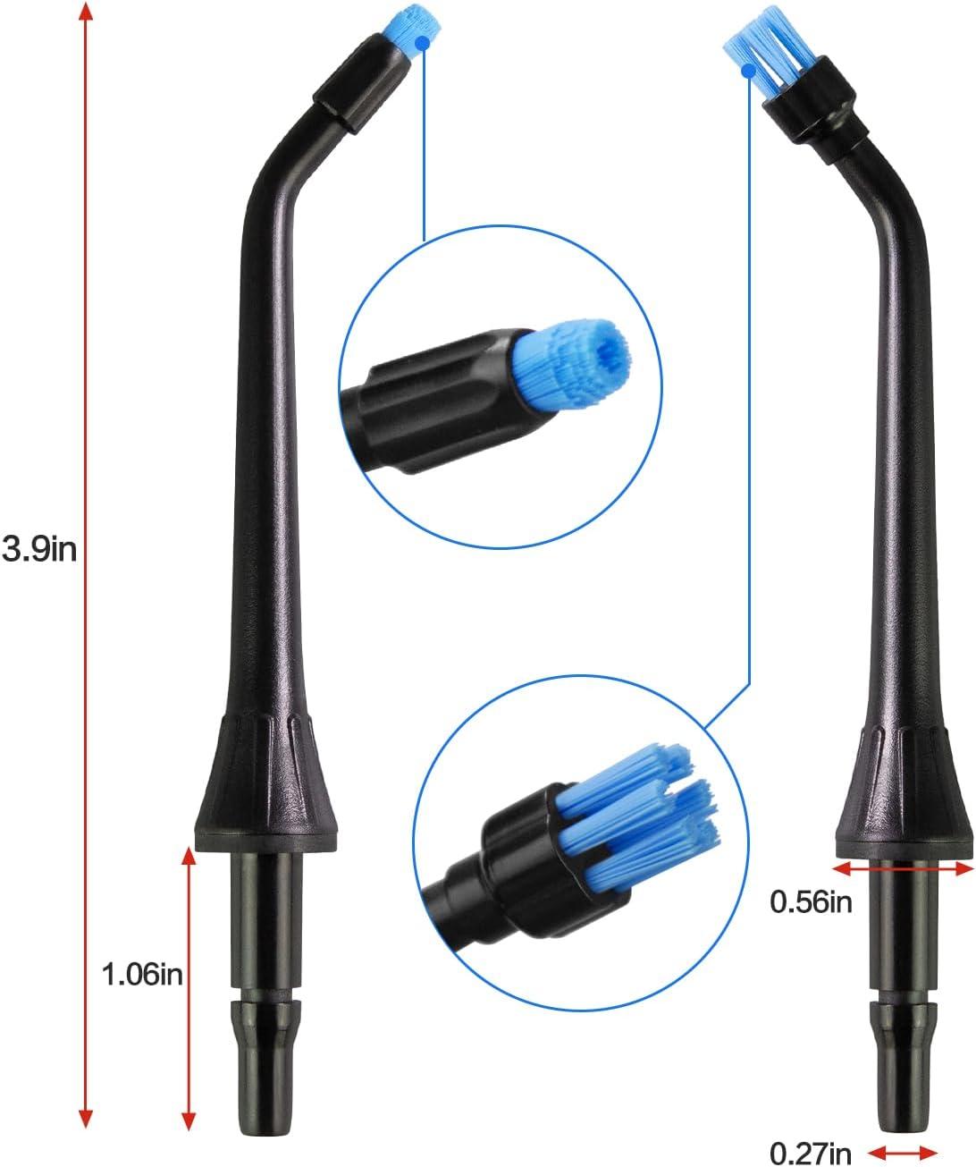 image:imageMySmile 10 Pcs Replacement Jet Tips Water Dental Flosser Oral Irrigator Nozzle Set amp Storage Case Compatible MySmile Cordless Select LP211 and LP221Black