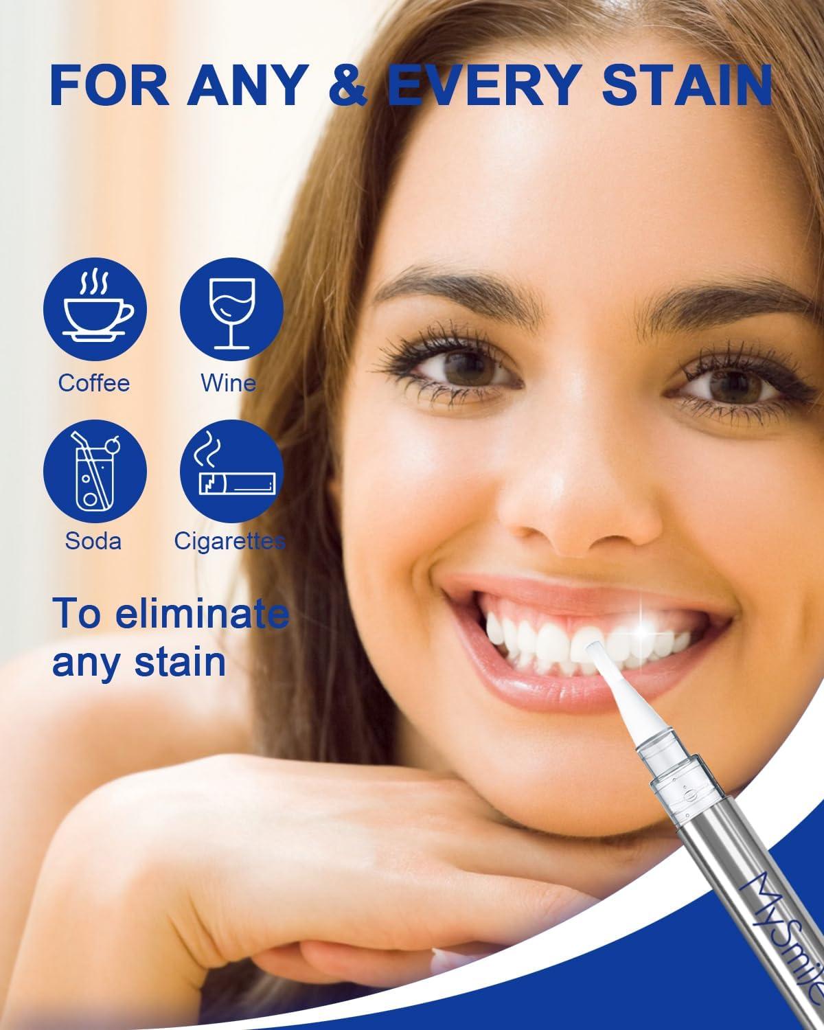 image:imageMySmile 1Pcs 28LED Teeth Whitening LED Light 3 Pcs Teeth Whitening Gel 2Pcs Tooth Whitening Pen 10 Min NonSensitive Fast Teeth Whitener Restores Your Gleaming White Smile