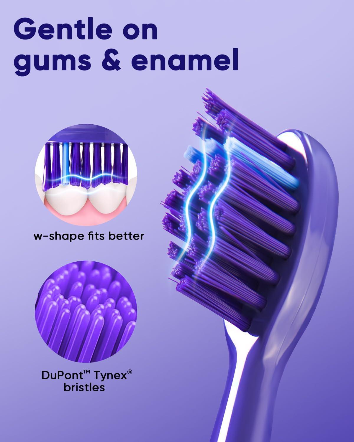 image:imageMySmile DY156 Electric Toothbrush for Adults Rechargeable Sonic Battery Toothbrush Portable with 3 Brush Heads 2 Mins 5 Modes Smart Timer 45000VPM One Charge for 60 Days PinkViolet