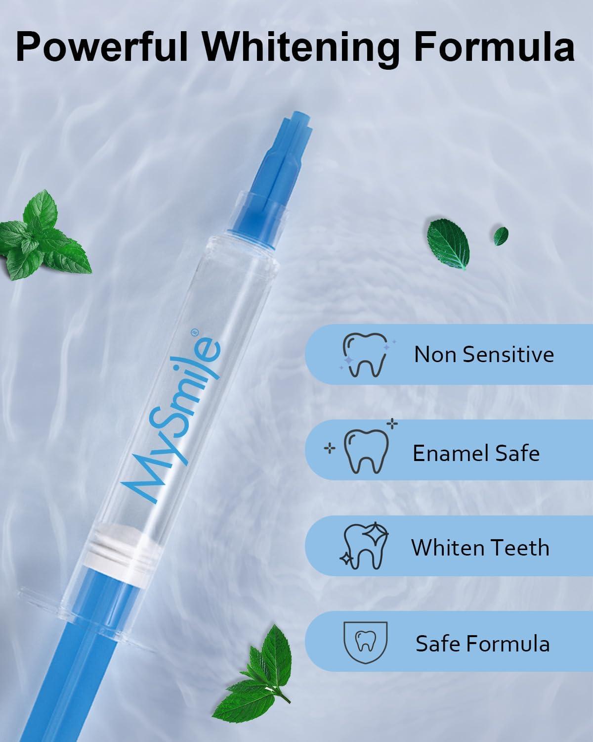 image:imageMySmile Teeth Whitening Gel Pen Refill Pack 3 NonSensitive Teeth Whitening Pen Deluxe Teeth Whitener Dental Grade Tooth Whitening Gel with Carbamide Peroxide for Home Fast ResultPack Of6