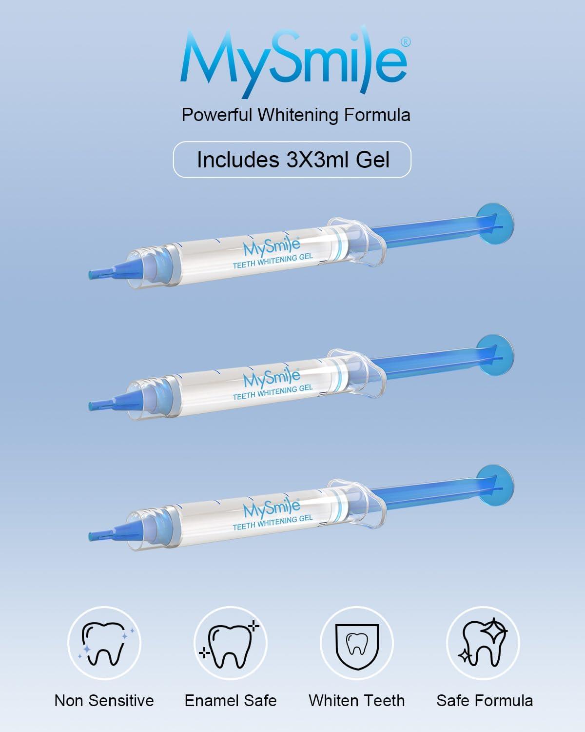 image:imageMySmile Teeth Whitening Gel Pen Refill Pack 3 NonSensitive Teeth Whitening Pen Deluxe Teeth Whitener Dental Grade Tooth Whitening Gel with Carbamide Peroxide for Home Fast ResultPack Of3