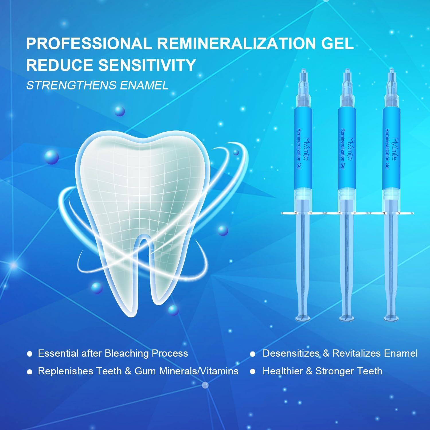 image:imageMySmile Teeth Whitening Kit with LED Light Remineralization Gel NonSensitive Teeth Whitener Teeth Whitening Gel to Remove Stains Desensitizing Gel to Reduce Teeth Sensitivity Strengthen Tooth Enamel