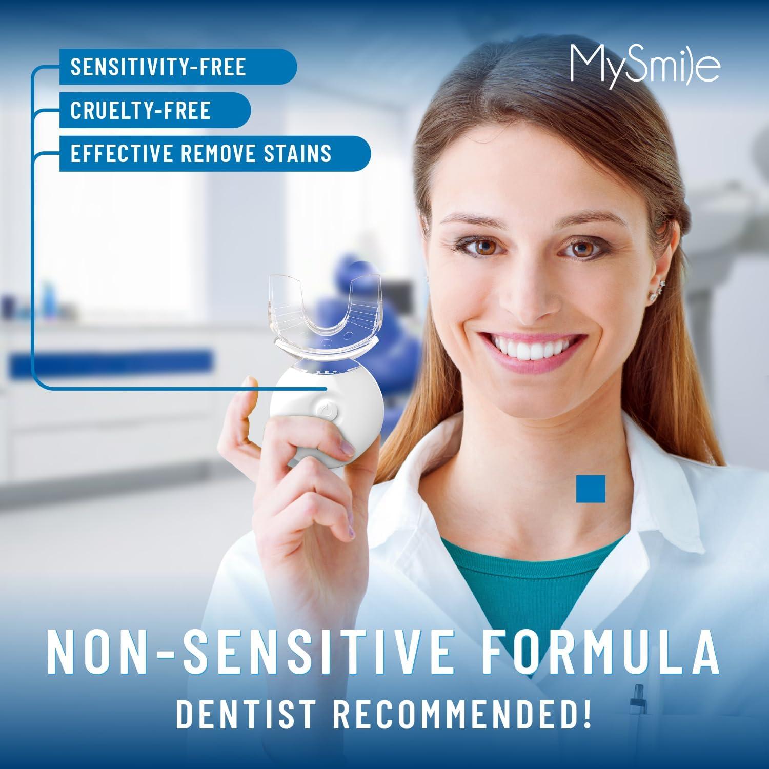 image:imageMySmile Teeth Whitening Light with Mouth Trays 5LED Powerful Accelerator Light Integrated with Smart Timer and Long Lasting BatteriesTeeth Whitening Gel Not Included014 Fl Oz Pack of 1