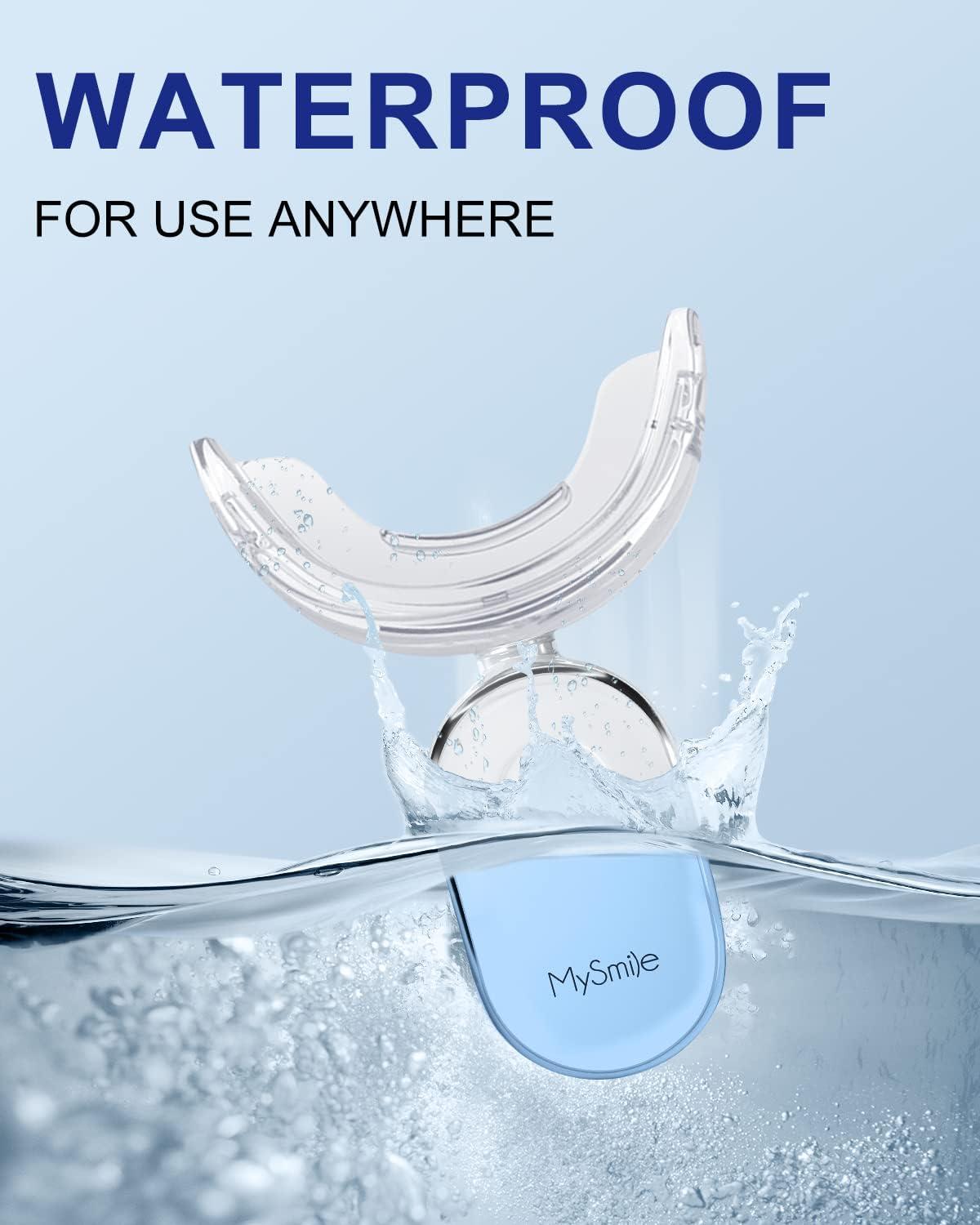 image:imageMySmile Teeth Whitening Light3 NonSensitive Teeth Whitening Gel Refill Pack10 Minute Treatment Teeth Whitening Products28x Powerful Blue LED Light for Whitening Teeth
