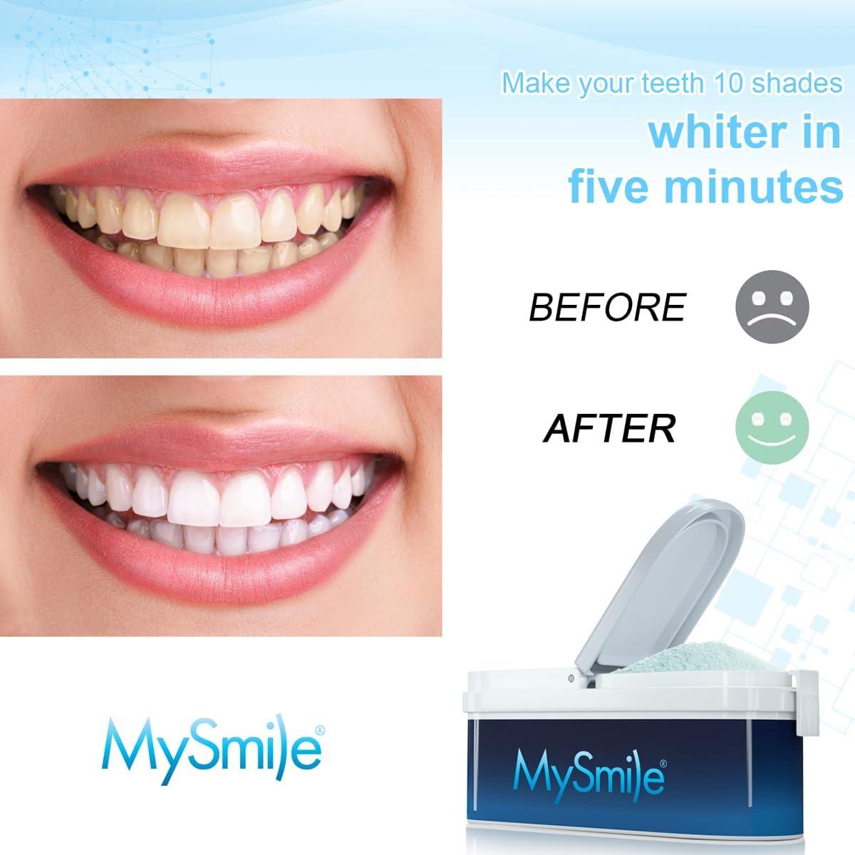 image:imageMySmile Teeth Whitening Powder for Tooth Whitening Toothpaste Natural Powder Teeth Whitener Enamel Safe Whitening Tooth Cleaning Powder Tooth Stain Remover and Polisher Fresh MintBlue