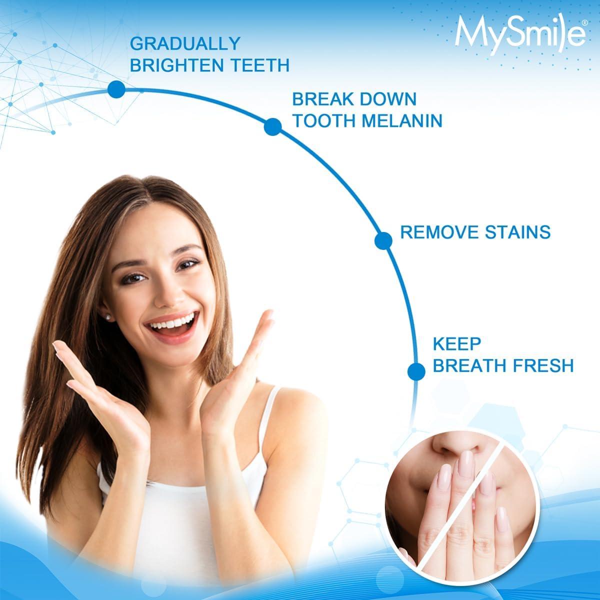 image:imageMySmile Teeth Whitening Powder for Tooth Whitening Toothpaste Natural Powder Teeth Whitener Enamel Safe Whitening Tooth Cleaning Powder Tooth Stain Remover and Polisher Fresh MintBlue