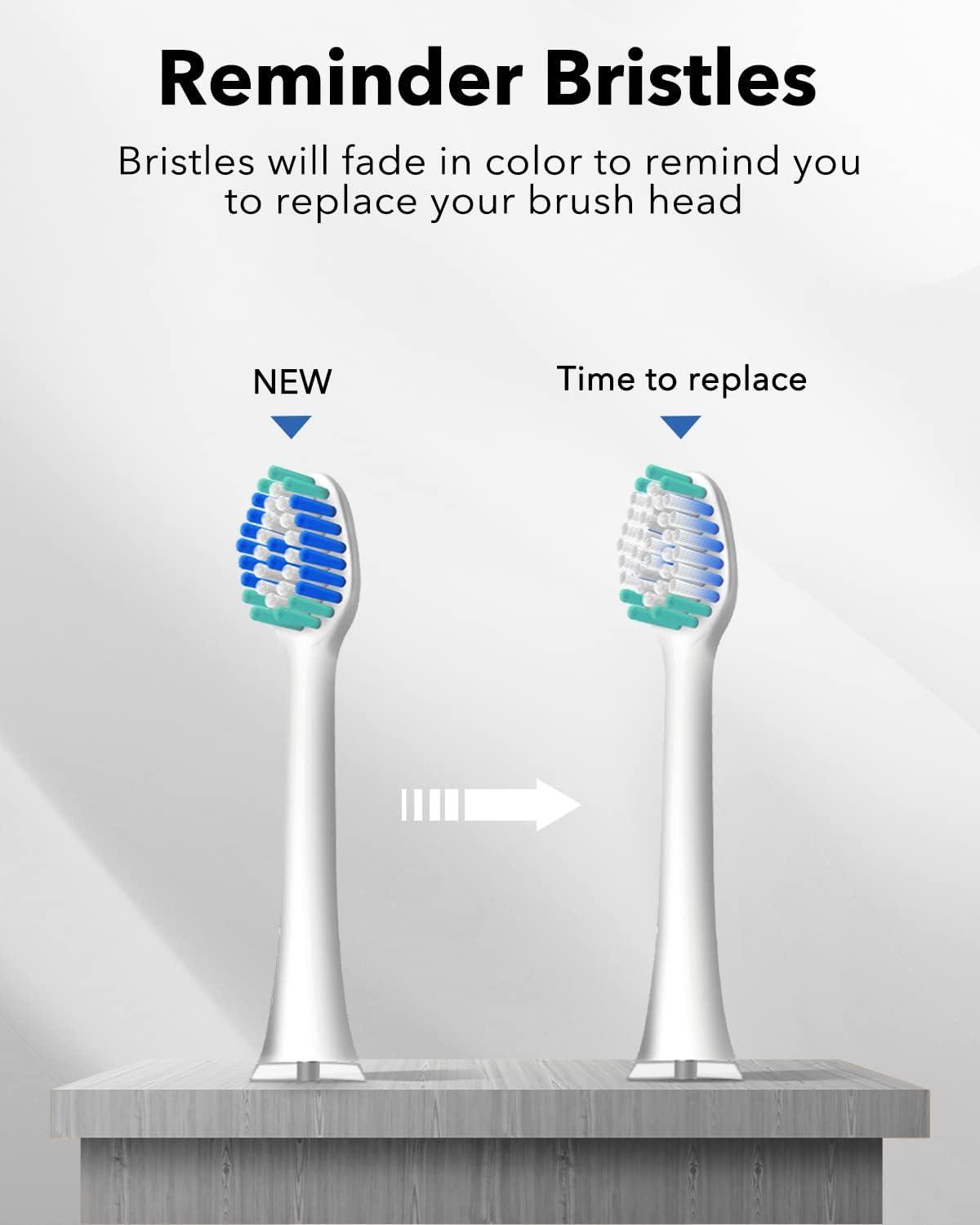 image:imageMySmile UC605 Electric Toothbrush Replacement Heads 6 Packs WhiteWhite