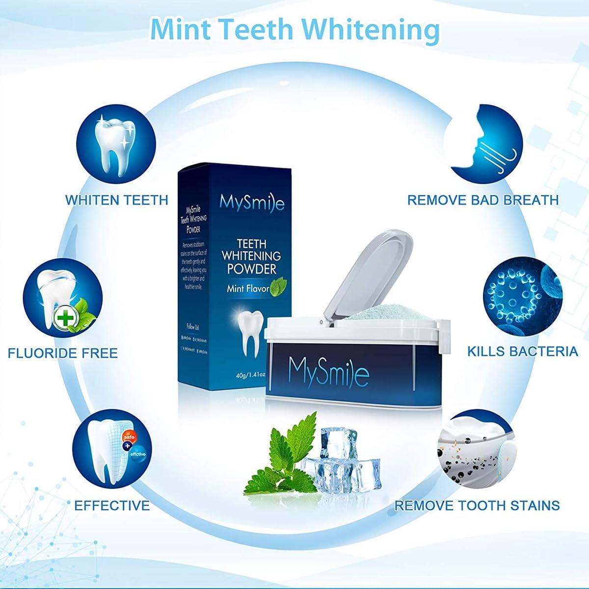 image:imageMySmile UC605 Electric Toothbrush and Teeth Whitening Powder Rechargeable Sonic Electronic Toothbrush with 6 Brush Heads and Travel Case 2 Mins 5 Modes Smart Timer 48000VPM Black
