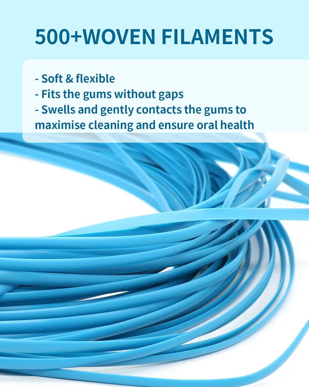 image:imageMySmile Woven Dental Floss Effective Plaque Removal Cruelty Free Tooth Floss Mint Waxed Expanding Vegan KidFriendly String Floss with Coconut Oil 50 Yards4 Pack