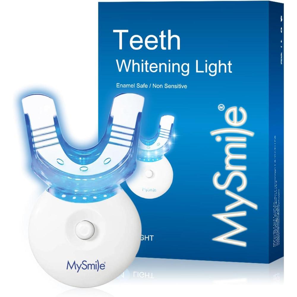 image:imageMySmile Teeth Whitening Light with Mouth Trays 5LED Powerful Accelerator Light Integrated with Smart Timer and Long Lasting BatteriesTeeth Whitening Gel Not Included014 Fl Oz Pack of 1