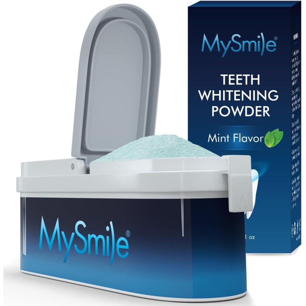 image:imageMySmile Teeth Whitening Powder for Tooth Whitening Toothpaste Natural Powder Teeth Whitener Enamel Safe Whitening Tooth Cleaning Powder Tooth Stain Remover and Polisher Fresh MintBlue