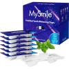 image:imageMySmile 7 Treatments Prefilled Teeth Whitening Trays Kit with 12 Hydrogen Peroxide Whiter Gel for Sensitive Tooth FastResult Vegan Teeth Whitener UWraps Tooth Stain Remover Mint Flavor2 Count Pack of 7