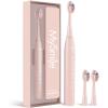 image:imageMySmile DY156 Electric Toothbrush for Adults Rechargeable Sonic Battery Toothbrush Portable with 3 Brush Heads 2 Mins 5 Modes Smart Timer 45000VPM One Charge for 60 Days  PinkPink