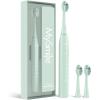 image:imageMySmile DY156 Electric Toothbrush for Adults Rechargeable Sonic Battery Toothbrush Portable with 3 Brush Heads 2 Mins 5 Modes Smart Timer 45000VPM One Charge for 60 Days  PinkGreen