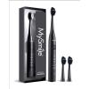 image:imageMySmile DY156 Electric Toothbrush for Adults Rechargeable Sonic Battery Toothbrush Portable with 3 Brush Heads 2 Mins 5 Modes Smart Timer 45000VPM One Charge for 60 Days  PinkBlack