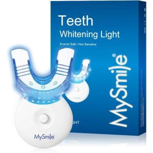 MySmile Teeth Whitening Light with Mouth Trays- 5LED Powerful Accelerator Light Integrated with Smart Timer and Long Lasting Batteries(Teeth Whitening Gel Not Included)(0.14 Fl Oz (Pack of 1))