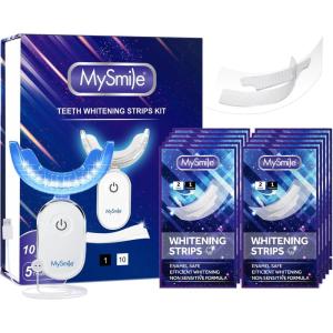 MySmile Teeth Whitening Pen 30+ Treatment Enamel Safe Tooth Whitening Gel for Teeth Sensitive-10 Min Fast Whitening Teeth-Helps to Remove Stains from Coffee, Smoking, Wines-Mint Flavor(10 Count (Pack of 1))